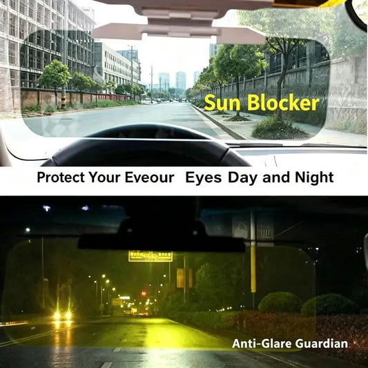 Adjustable Car Anti-Glare Sun Visor, Dual Color Day Night Driving Shield