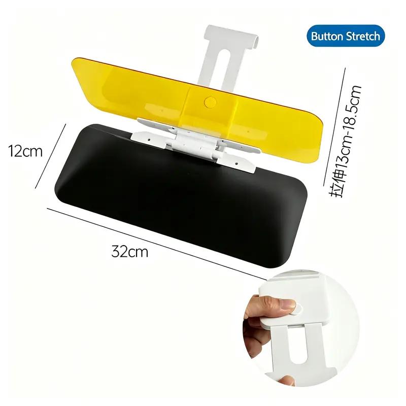 Adjustable Car Anti-Glare Sun Visor, Dual Color Day Night Driving Shield
