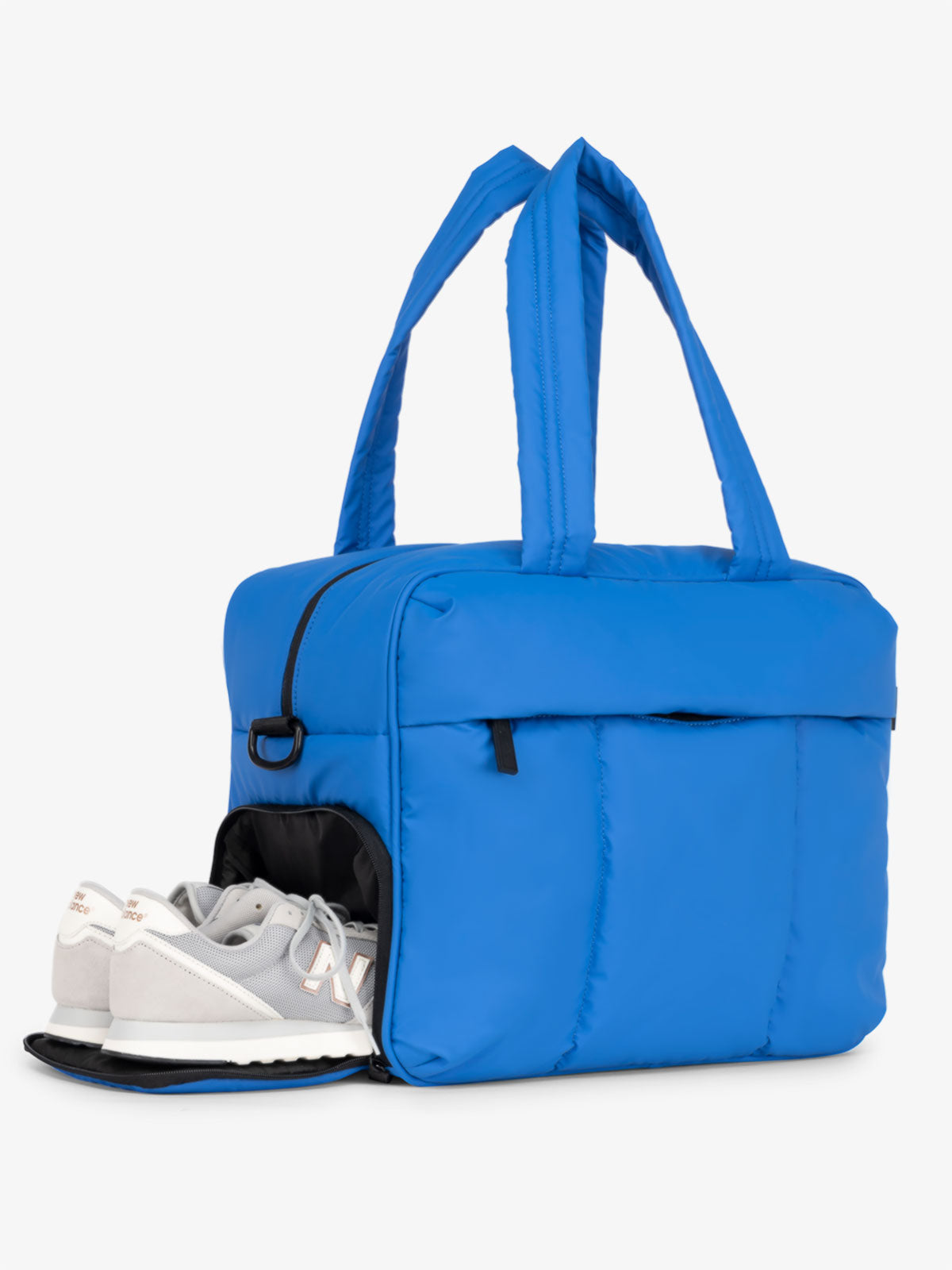 blue Luka Duffel weekender with shoe compartment; DSM1901-COBALT