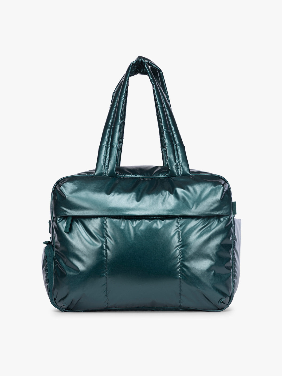 CALPAK  Luka Duffel in dark green shiny Glazed Kale ; DSM1901-GLAZED-KALE