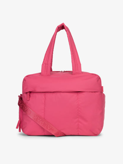 CALPAK Luka Duffel bag in dragonfruit pink; DSM1901-DRAGONFRUIT