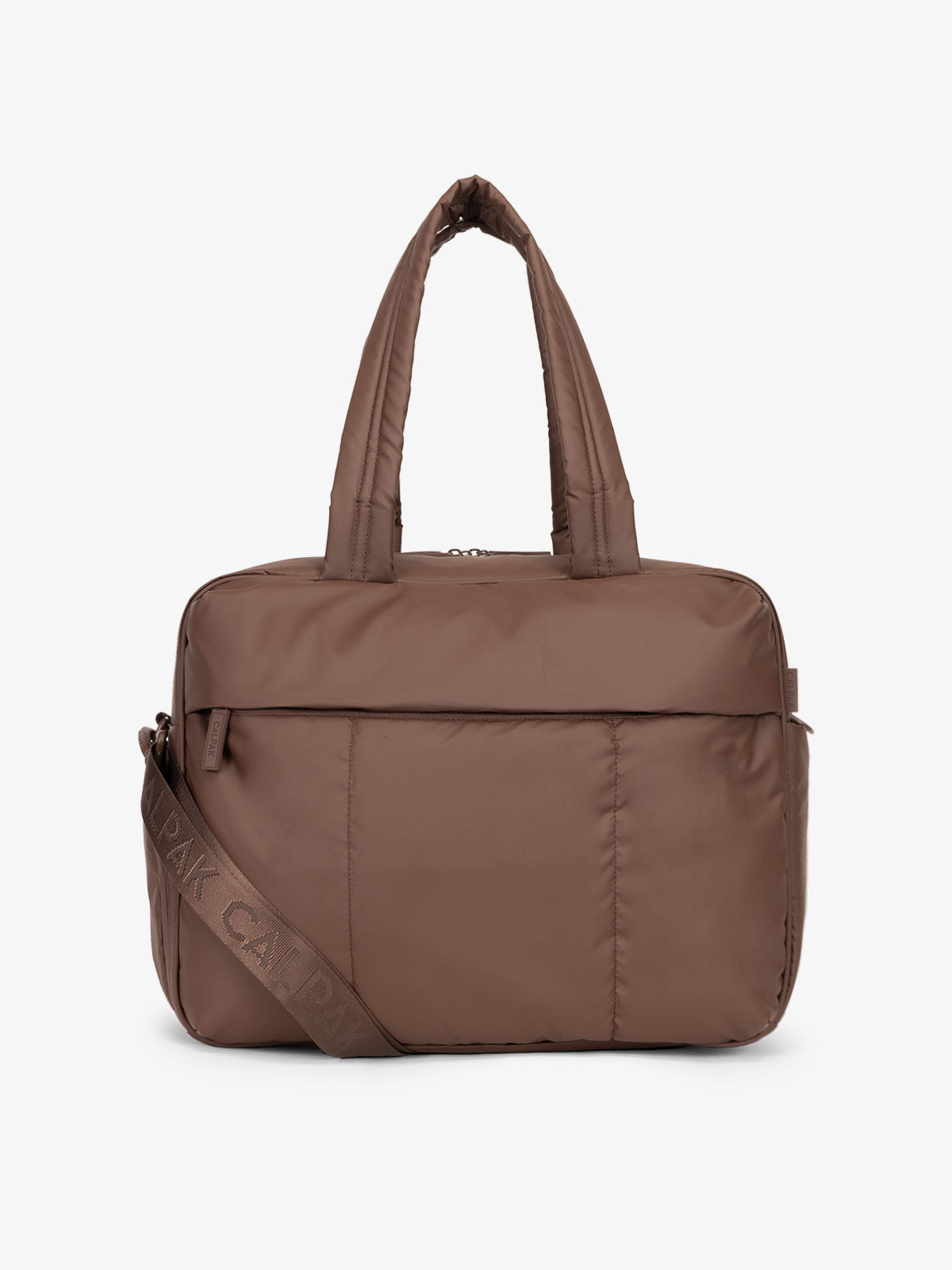 CALPAK Luka Duffel bag in walnut brown; DSM1901-WALNUT
