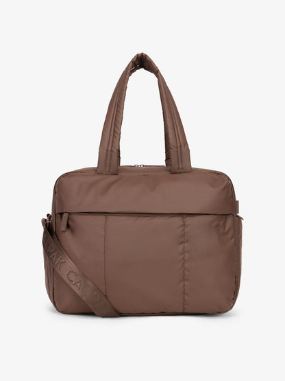 CALPAK Luka Duffel bag in walnut brown; DSM1901-WALNUT