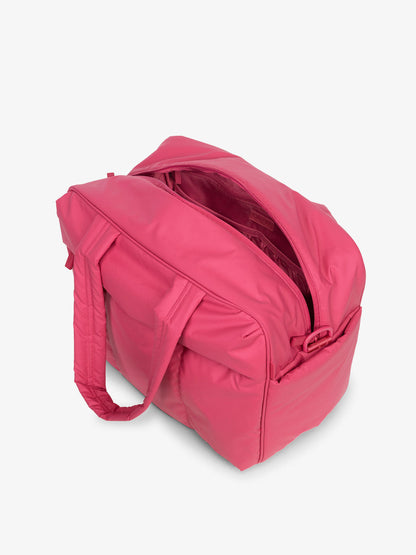 Luka weekender bag in dragonfruit; DSM1901-DRAGONFRUIT