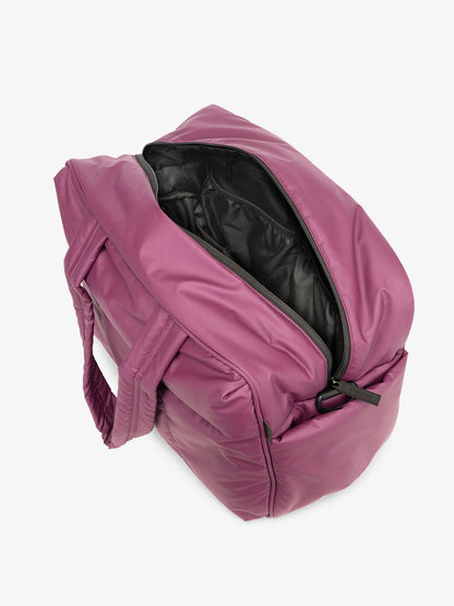 Luka weekender bag in plum; DSM1901-PLUM