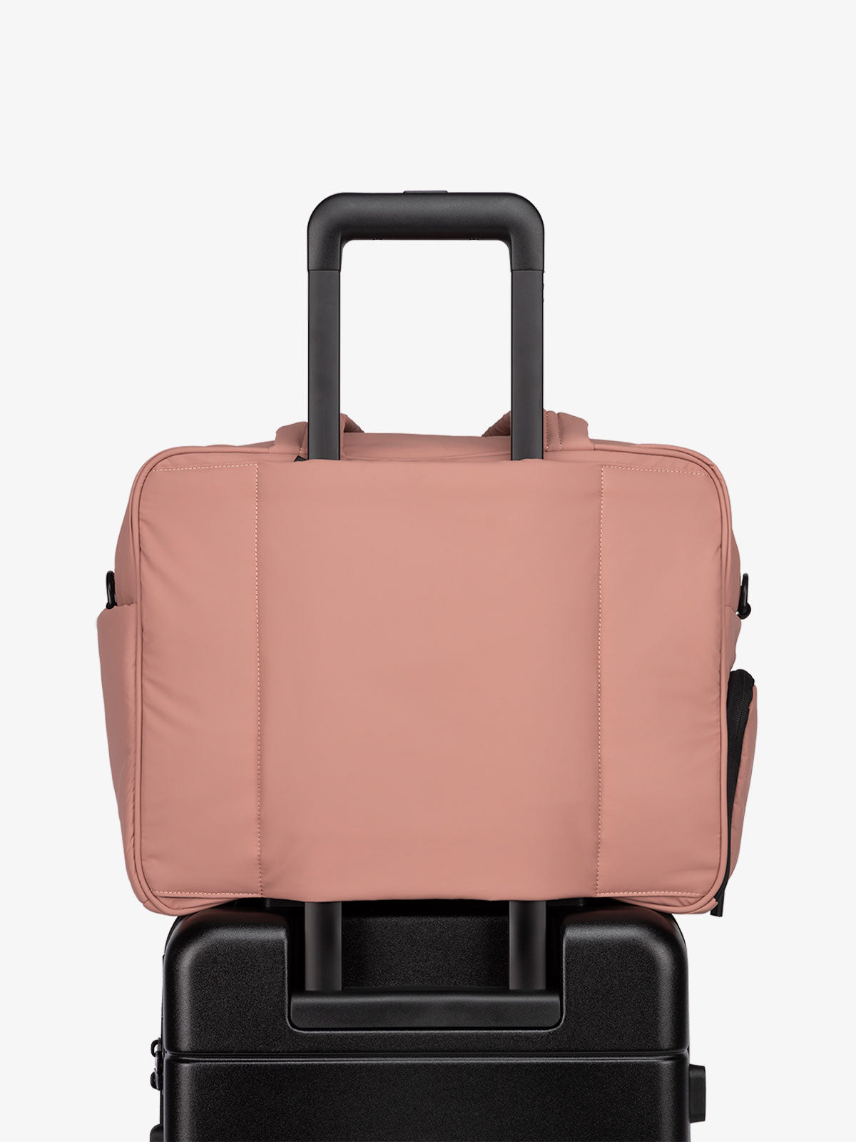 CALPAK Luka Duffel bag with luggage trolley sleeve in peony; DSM1901-PEONY