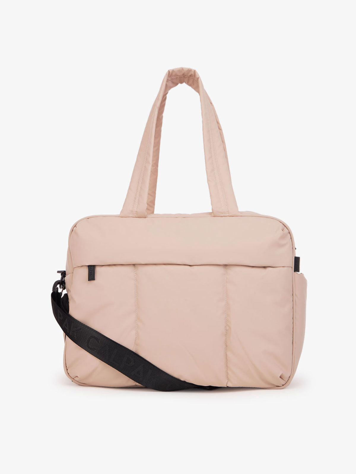 matte pink CALPAK Luka duffel bag and weekender; DSM1901-ROSE-QUARTZ