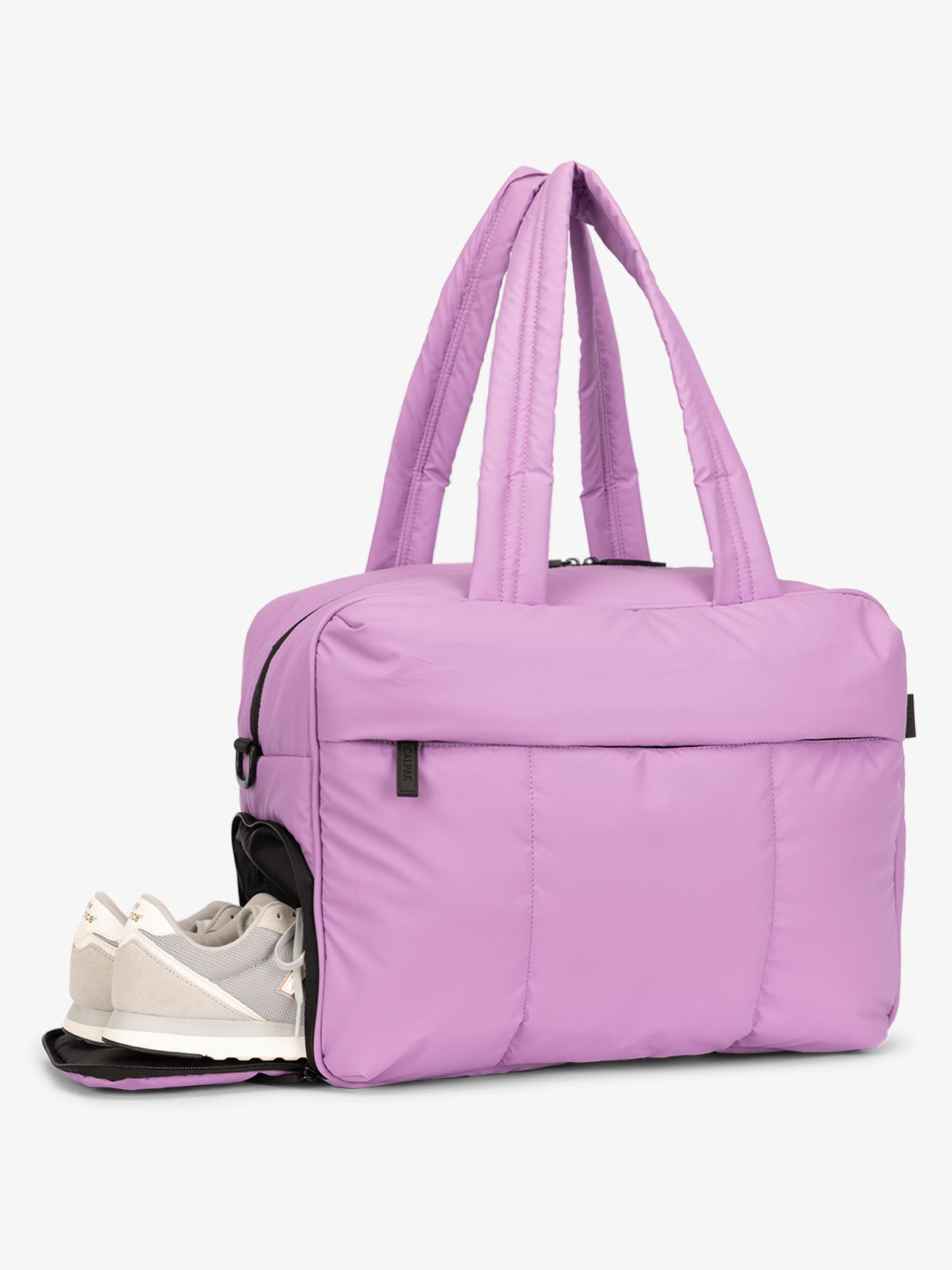 shoe compartment for Luka Duffel Bag in lilac; DSM1901-LILAC