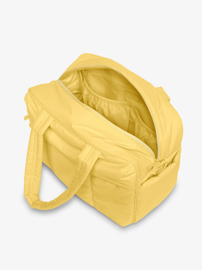 CALPAK Luka weekender bag in butter yellow; DSM1901-BUTTER