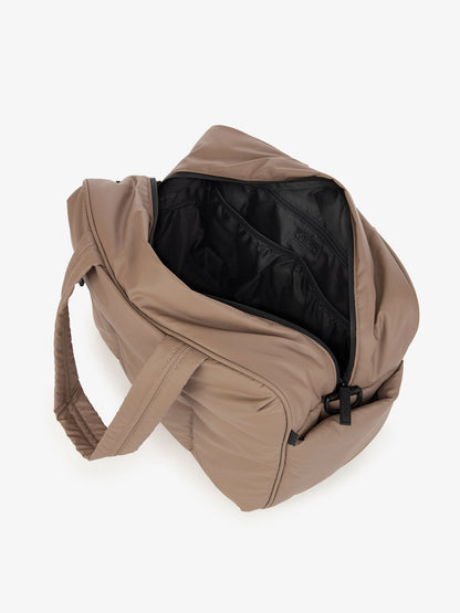 brown CALPAK Luka duffel bag; DSM1901-CHOCOLATE