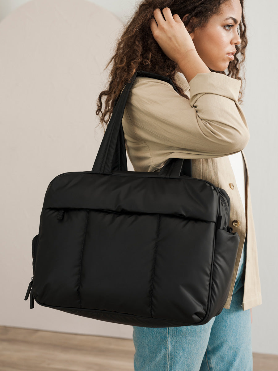 matte black CALPAK Luka duffle; DSM1901-MATTE-BLACK