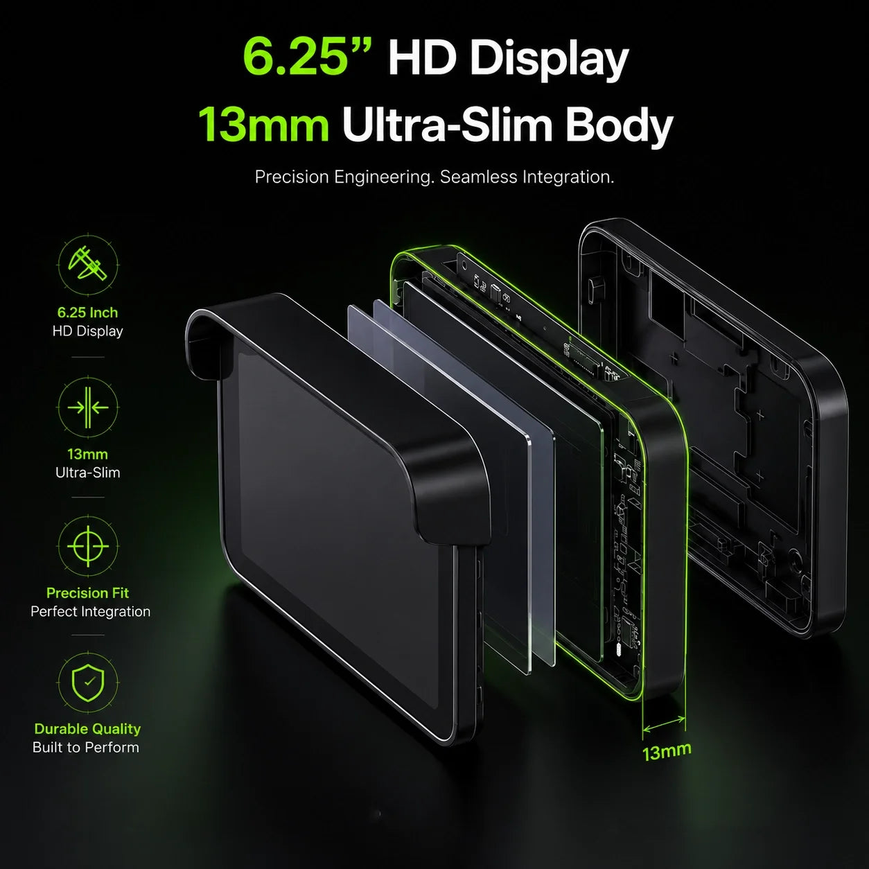 C6 Pro All-in-One Motorcycle Dash Cam with GPS & Anti-Theft – C6 pro inch hd display 13mm ultra slim body
