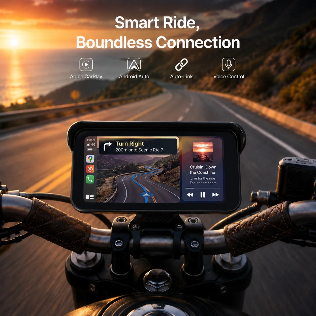 C6 Pro All-in-One Motorcycle Dash Cam with GPS & Anti-Theft – C6 pro smart ride boundless connection